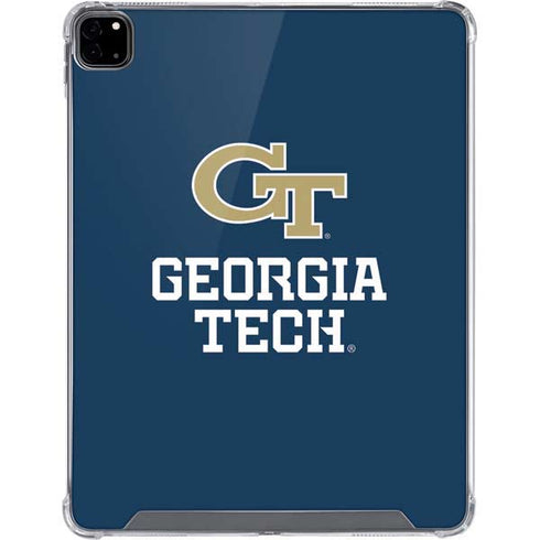 Georgia Institute of Technology GT Blue iPad Pro 12.9in (2020) Clear Case