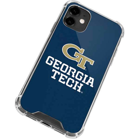 Georgia Institute of Technology GT Blue iPhone 12 Clear Case