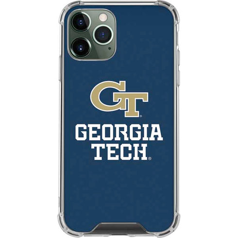 Georgia Institute of Technology GT Blue iPhone 12 Pro Clear Case
