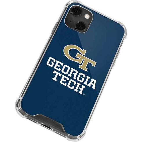 Georgia Institute of Technology GT Blue iPhone 13 Mini Clear Case