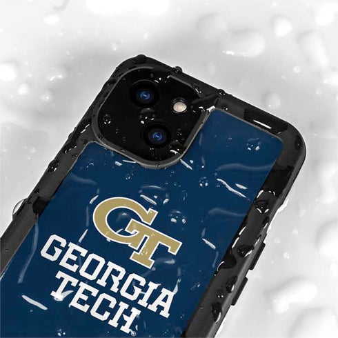 Georgia Institute of Technology GT Blue iPhone 13 Mini Waterproof Case