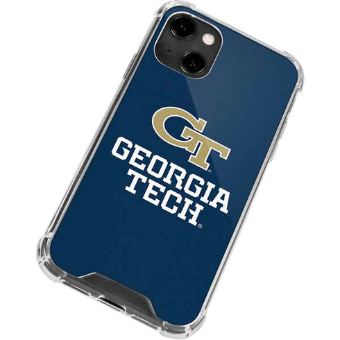 Georgia Institute of Technology GT Blue iPhone 14 Clear Case