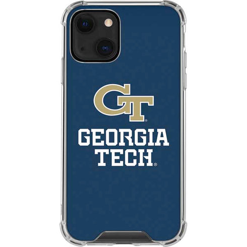 Georgia Institute of Technology GT Blue iPhone 14 Plus Clear Case