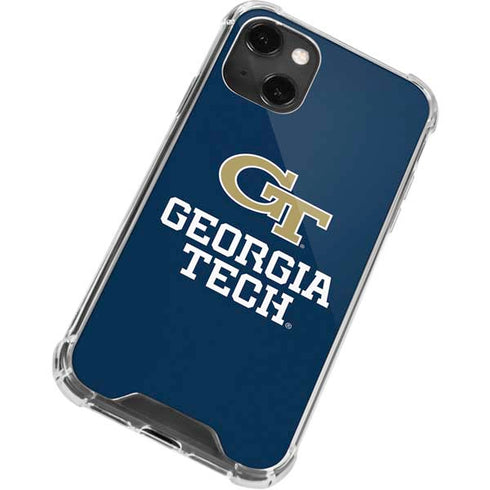 Georgia Institute of Technology GT Blue iPhone 14 Plus Clear Case