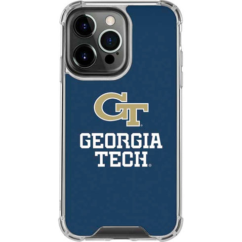 Georgia Institute of Technology GT Blue iPhone 15 Pro Clear Case