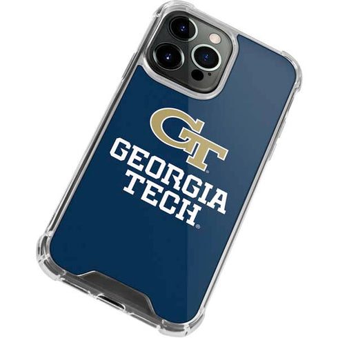 Georgia Institute of Technology GT Blue iPhone 15 Pro Max Clear Case