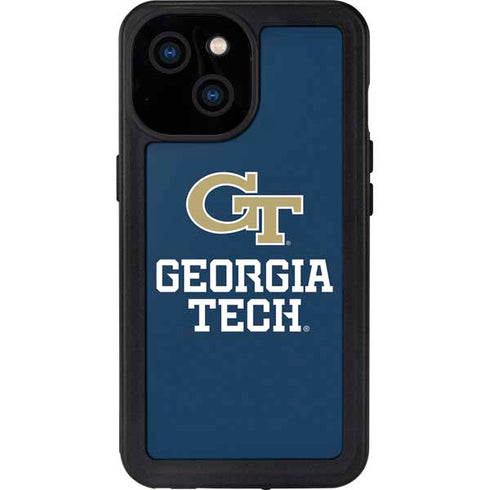 Georgia Institute of Technology GT Blue iPhone 15 Waterproof Case