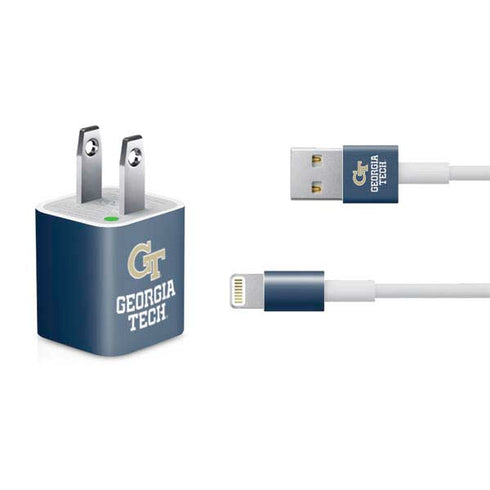 Georgia Institute of Technology GT Blue iPhone Charger (5W USB) Skin