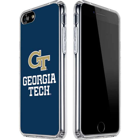 Georgia Institute of Technology GT Blue iPhone SE (2nd & 3rd Gen) Clear Case