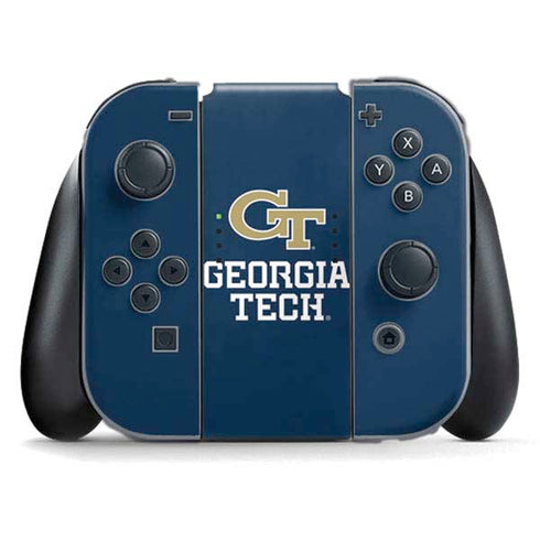 Georgia Institute of Technology GT Blue Nintendo Switch (2017-2021) Joy-Con Controller Skin