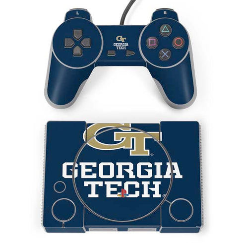 Georgia Institute of Technology GT Blue PlayStation Classic Bundle Skin