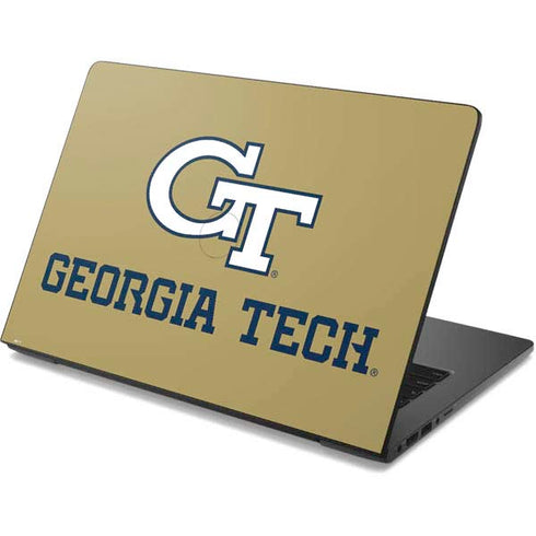 Georgia Institute of Technology Gold LogoType GT Dell Chromebook Skin