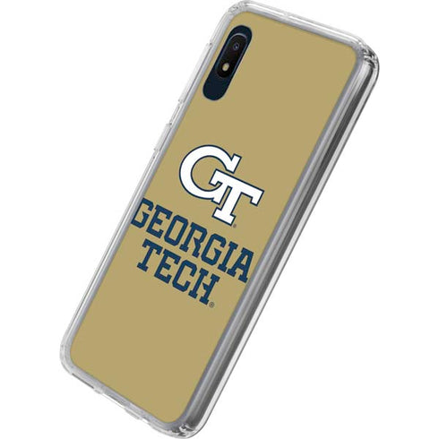 Georgia Institute of Technology Gold LogoType GT Galaxy A10e Clear Case