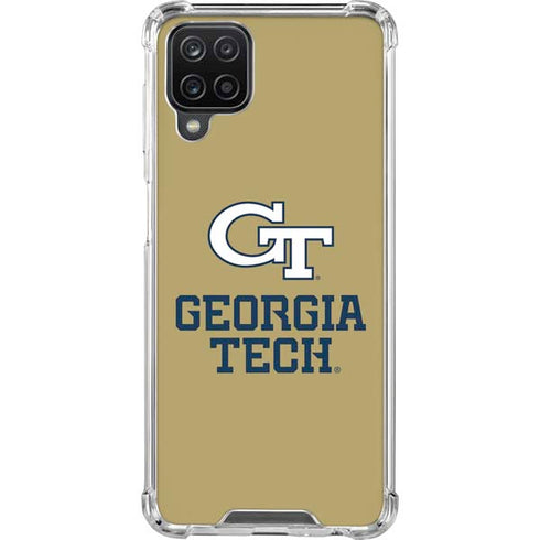 Georgia Institute of Technology Gold LogoType GT Galaxy A12 Clear Case