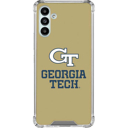 Georgia Institute of Technology Gold LogoType GT Galaxy A13 5G Clear Case