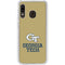 Georgia Institute of Technology Gold LogoType GT Galaxy A20 Clear Case