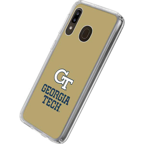 Georgia Institute of Technology Gold LogoType GT Galaxy A20 Clear Case