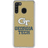 Georgia Institute of Technology Gold LogoType GT Galaxy A21 Clear Case