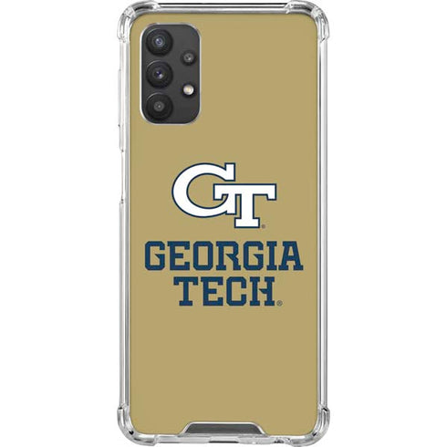 Georgia Institute of Technology Gold LogoType GT Galaxy A32 5G Clear Case