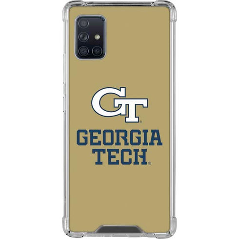 Georgia Institute of Technology Gold LogoType GT Galaxy A51 5G Clear Case