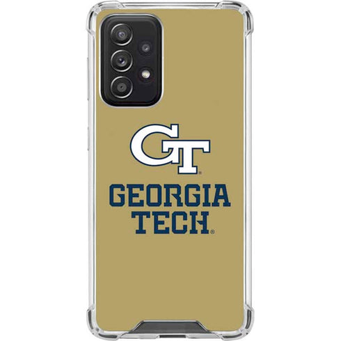 Georgia Institute of Technology Gold LogoType GT Galaxy A52 5G Clear Case