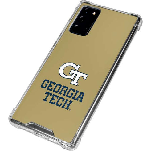 Georgia Institute of Technology Gold LogoType GT Galaxy Note20 5G Clear Case