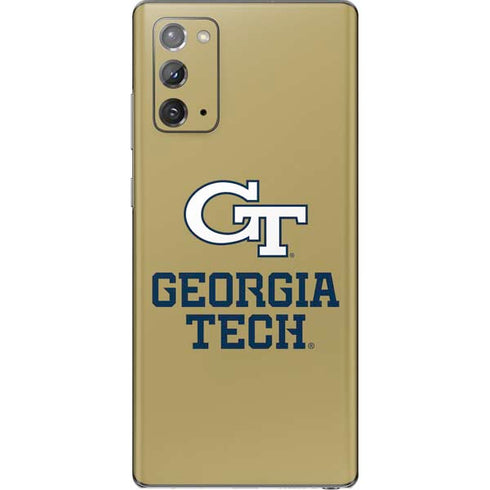 Georgia Institute of Technology Gold LogoType GT Galaxy Note20 5G Skin
