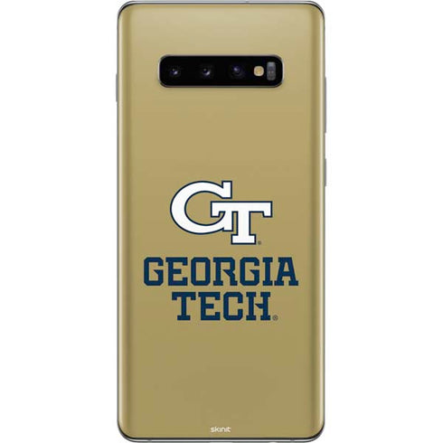 Georgia Institute of Technology Gold LogoType GT Galaxy S10 Plus Skin