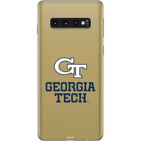 Georgia Institute of Technology Gold LogoType GT Galaxy S10 Skin