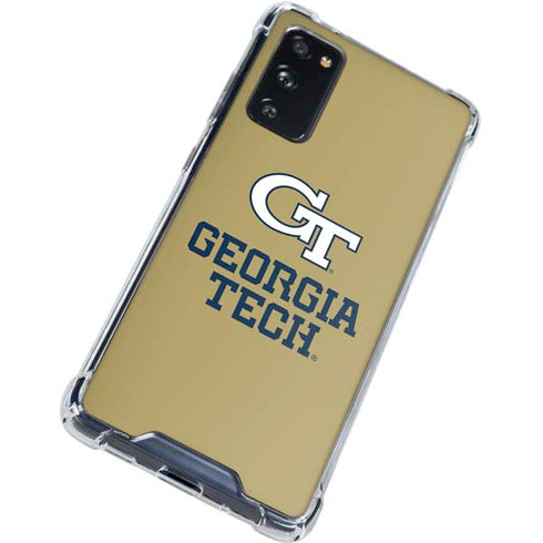 Georgia Institute of Technology Gold LogoType GT Galaxy S20 FE Clear Case