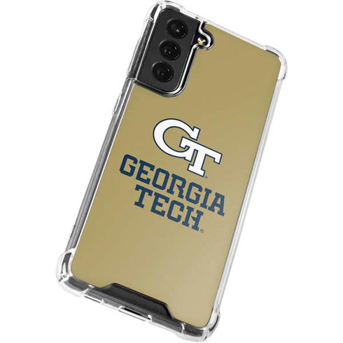 Georgia Institute of Technology Gold LogoType GT Galaxy S21 FE Clear Case
