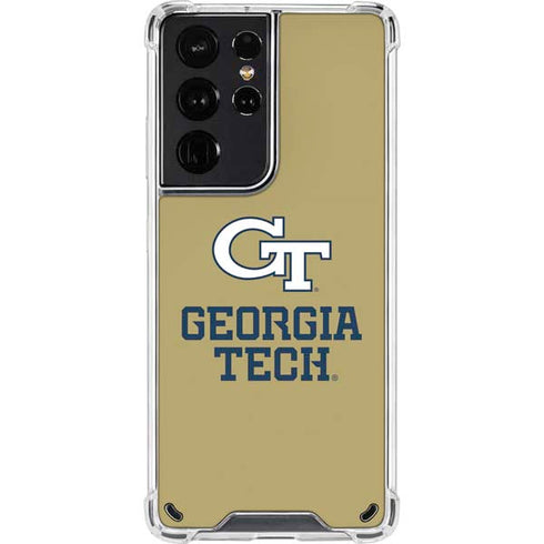 Georgia Institute of Technology Gold LogoType GT Galaxy S21 Ultra 5G Clear Case