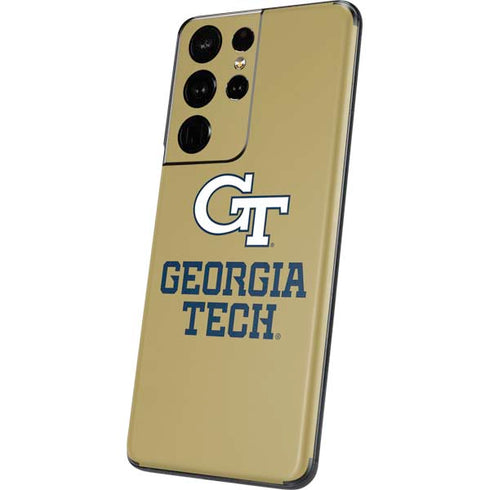 Georgia Institute of Technology Gold LogoType GT Galaxy S21 Ultra 5G Skin