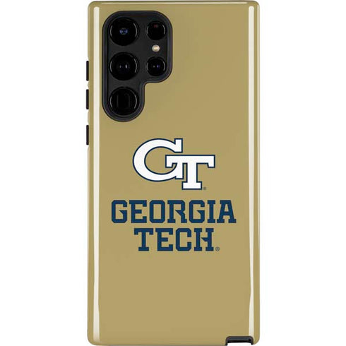 Georgia Institute of Technology Gold LogoType GT Galaxy S22 Ultra Pro Case