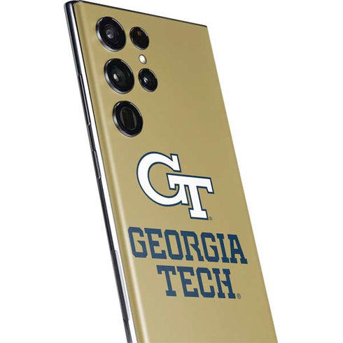 Georgia Institute of Technology Gold LogoType GT Galaxy S22 Ultra Skin