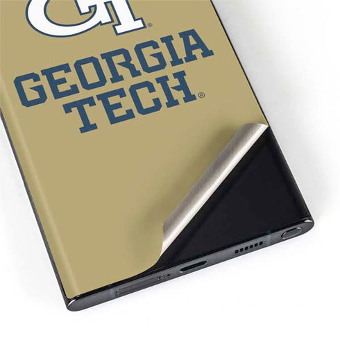 Georgia Institute of Technology Gold LogoType GT Galaxy S22 Ultra Skin