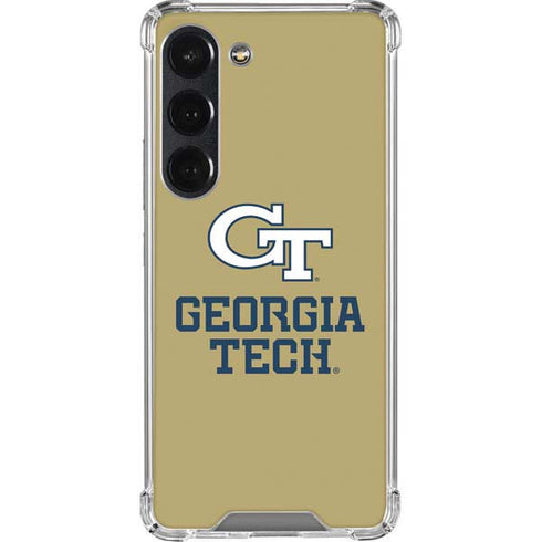 Georgia Institute of Technology Gold LogoType GT Galaxy S23 Clear Case