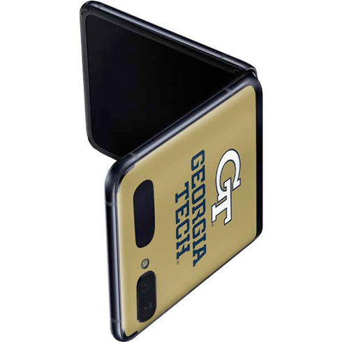 Georgia Institute of Technology Gold LogoType GT Galaxy Z Flip Skin