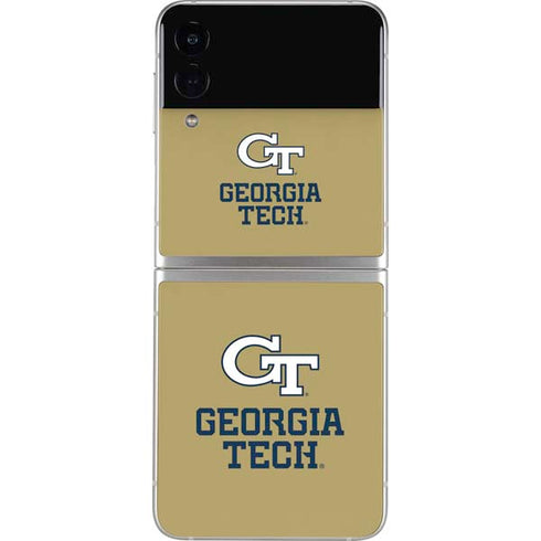 Georgia Institute of Technology Gold LogoType GT Galaxy Z Flip3 5G Skin