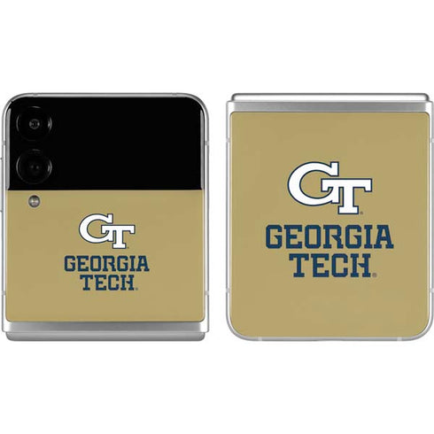 Georgia Institute of Technology Gold LogoType GT Galaxy Z Flip4 5G Skin