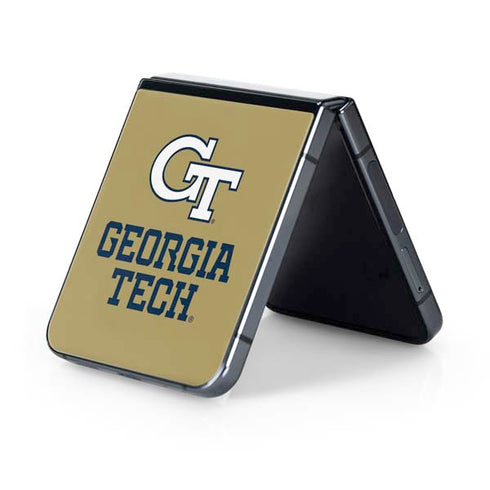 Georgia Institute of Technology Gold LogoType GT Galaxy Z Flip5 5G Skin