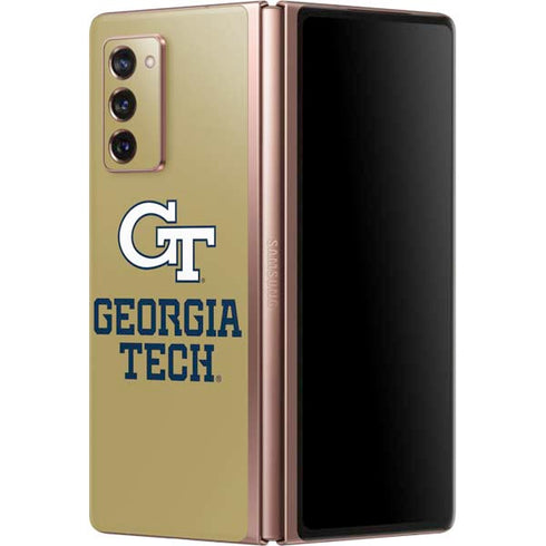 Georgia Institute of Technology Gold LogoType GT Galaxy Z Fold2 5G Skin