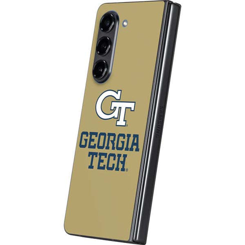 Georgia Institute of Technology Gold LogoType GT Galaxy Z Fold5 5G Skin