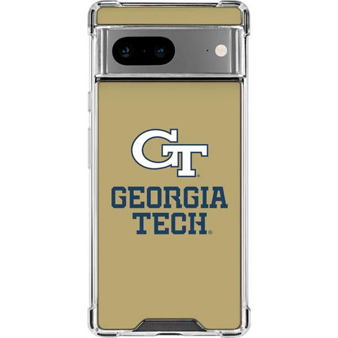 Georgia Institute of Technology Gold LogoType GT Google Pixel 8 Clear Case