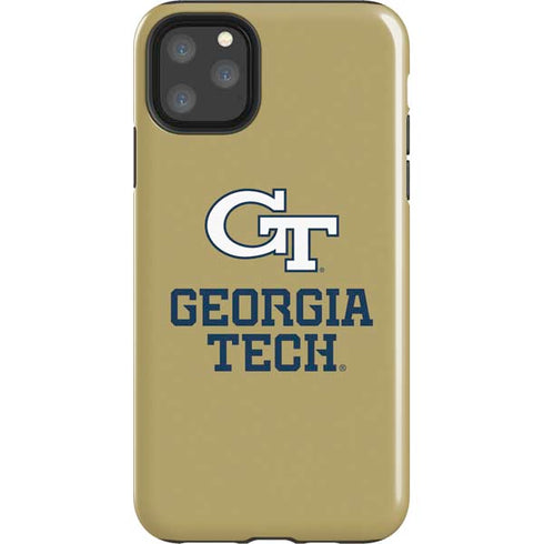 Georgia Institute of Technology Gold LogoType GT iPhone 11 Pro Max Impact Case