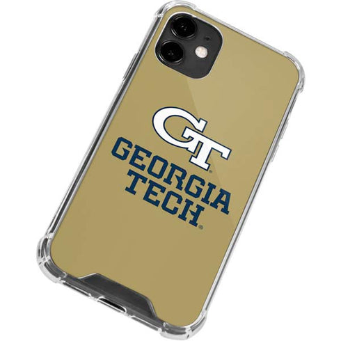 Georgia Institute of Technology Gold LogoType GT iPhone 12 Clear Case