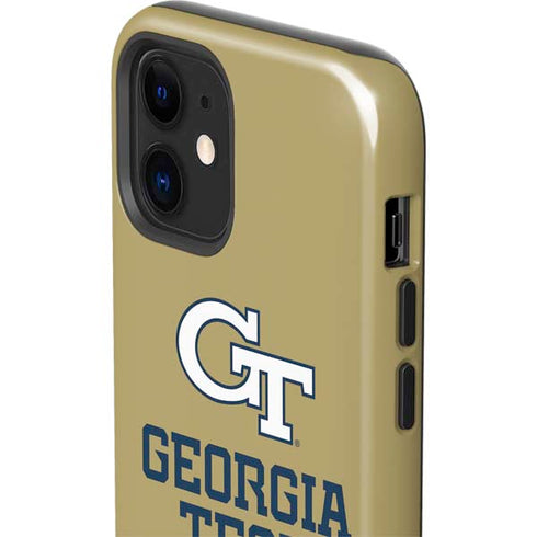 Georgia Institute of Technology Gold LogoType GT iPhone 12 Impact Case