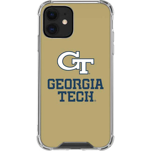 Georgia Institute of Technology Gold LogoType GT iPhone 12 Mini Clear Case