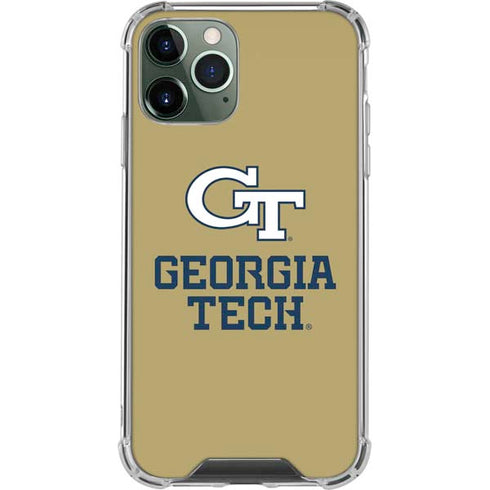 Georgia Institute of Technology Gold LogoType GT iPhone 12 Pro Clear Case