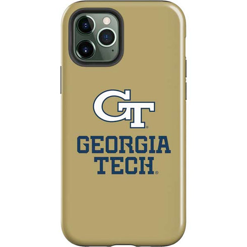 Georgia Institute of Technology Gold LogoType GT iPhone 12 Pro Impact Case